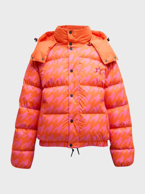 PERFECT MOMENT Moment II Houndstooth Puffer Jacket