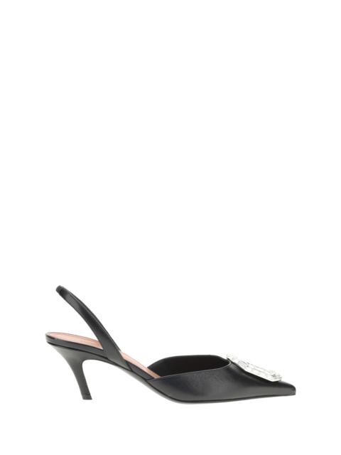 Leather slingback Pumps