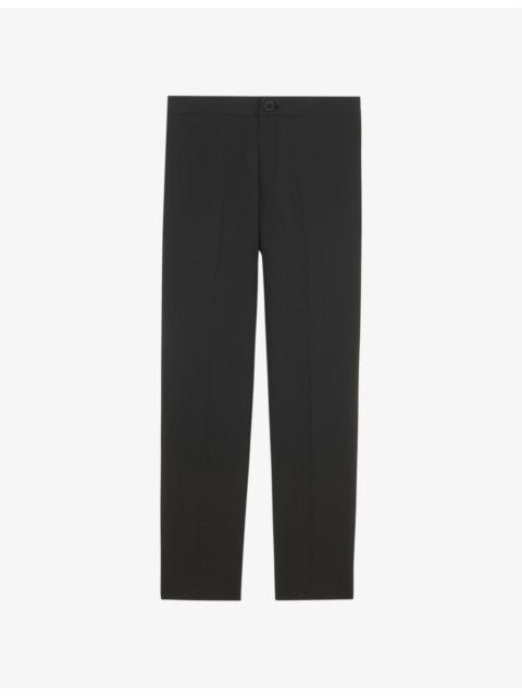 Sandro High-rise stretch-jersey trousers