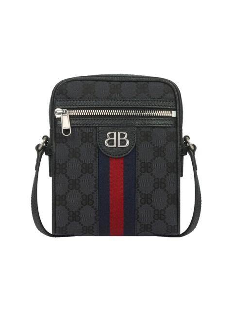 GUCCI Gucci x Balenciaga The Hacker Project Shoulder Zip Bag Black
