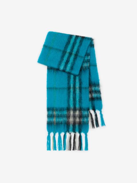 Burberry Check Mohair Wool Scarf