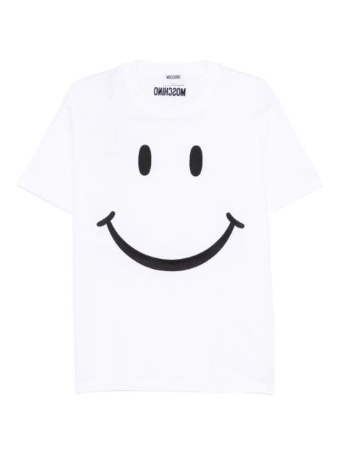 Moschino smiley-print cotton T-shirt
