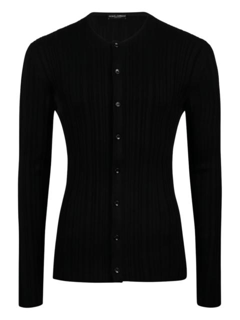 Dolce & Gabbana long-sleeve silk cardigan
