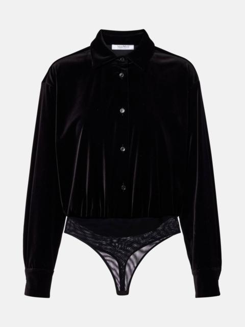 Max Mara Cotton velvet bodysuit
