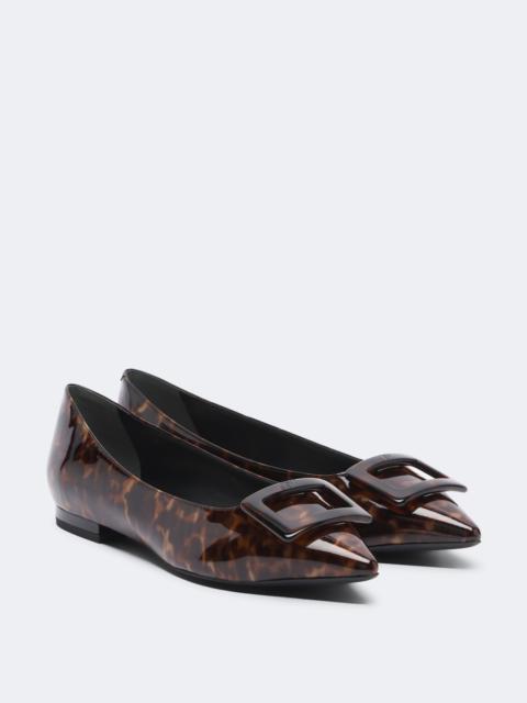 Roger Vivier Gommettine patent leather ballet flats