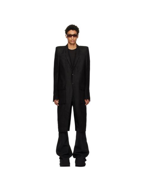 Rick Owens Black Tower Customs Larry Coat