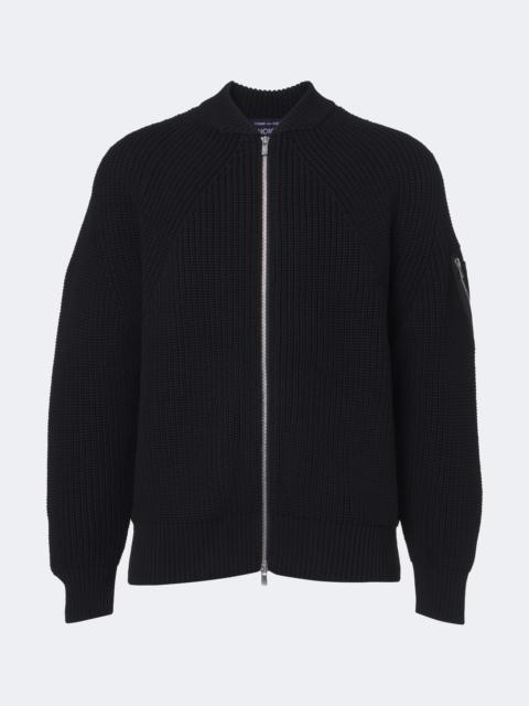 Comme des Garçons Homme Wool zip-up cardigan
