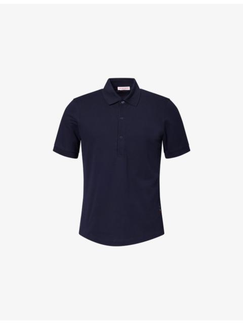ORLEBAR BROWN Bruno Pique Cotton-Knit Polo Top