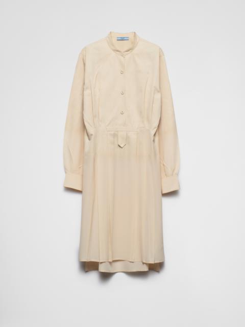 Prada Gradient crêpe de Chine dress