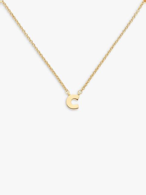 MELISSA ODABASH LETTER 'C' PENDANT NECKLACE