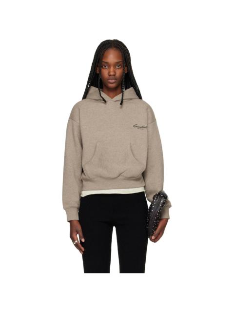 ESSENTIALS Brown Classic Hoodie