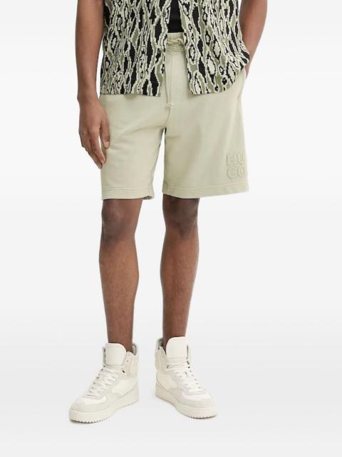 HUGO logo-embroidered shorts