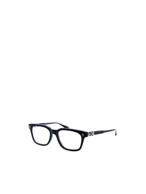 Chrome Hearts logo-detail rectangle-frame glasses