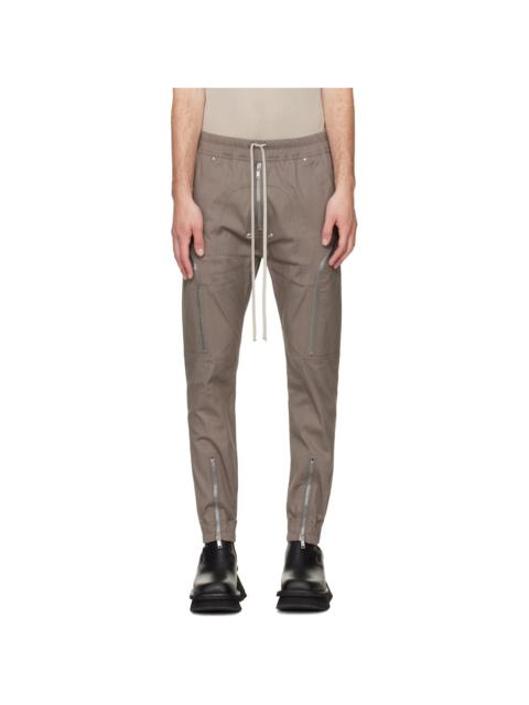 Rick Owens Gray Tower Heizer Cargo Pants