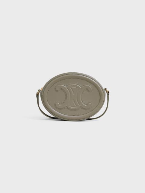 CELINE CROSSBODY OVAL PURSE cuir triomphe in Smooth calfskin