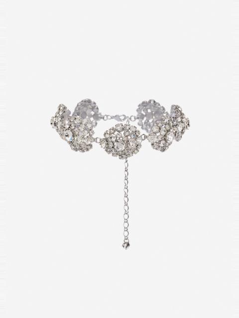 MAGDA BUTRYM Crystal cluster choker in silver