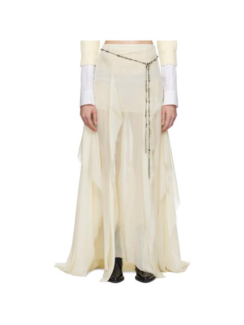 Ann Demeulemeester Off-White Saga X-Long Maxi Skirt