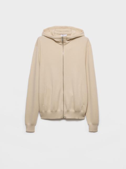 Prada Cashmere hoodie cardigan