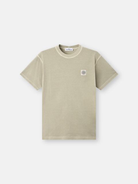 Stone Island 2100026 ORGANIC COTTON JERSEY 'FISSATO' EFFECT