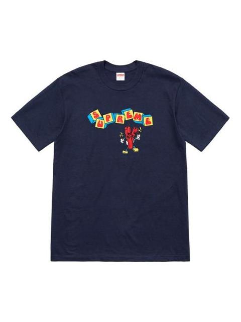 Supreme Supreme SS19 Dynamite Tee Short Sleeve Unisex Navy Blue SUP-SS19-10471