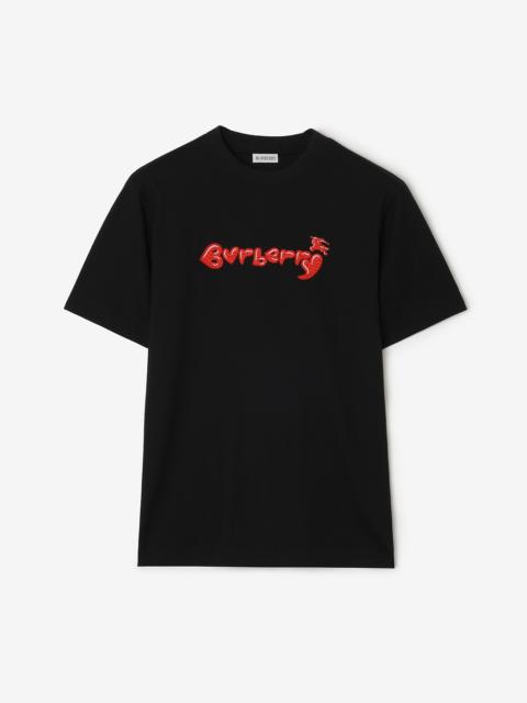 Burberry Heart Logo Cotton T-shirt