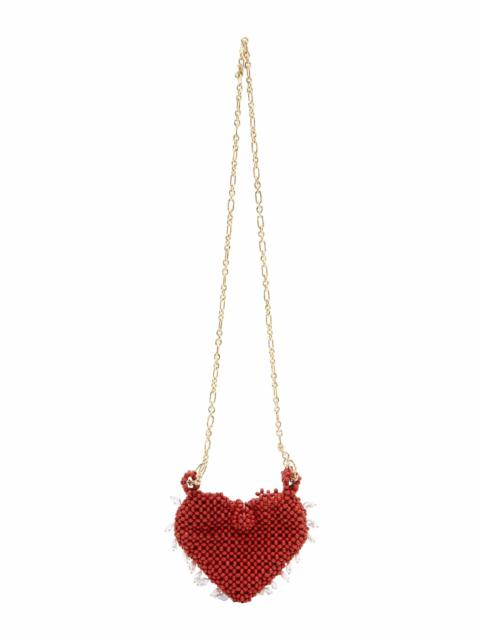 ALÉMAIS Carmelo Beaded Heart Bag
