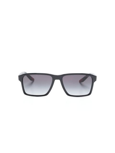 Prada gradient-lenses rectangle-frame sunglasses