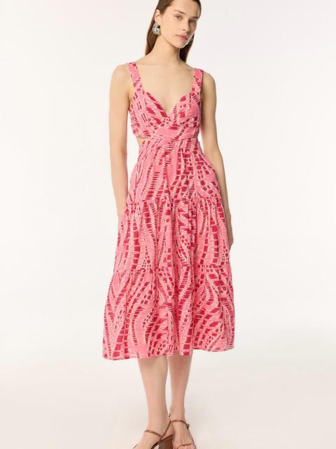 Poupette St Barth Long Dress Coco - Pink Kalina