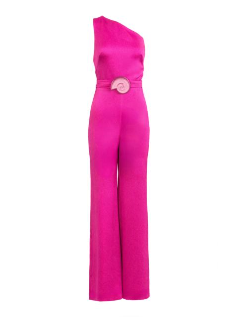 SILVIA TCHERASSI Monique Asymmetric Jumpsuit pink