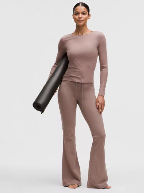 lululemon Groove High-Rise Ribbed Wide-Flare Pant