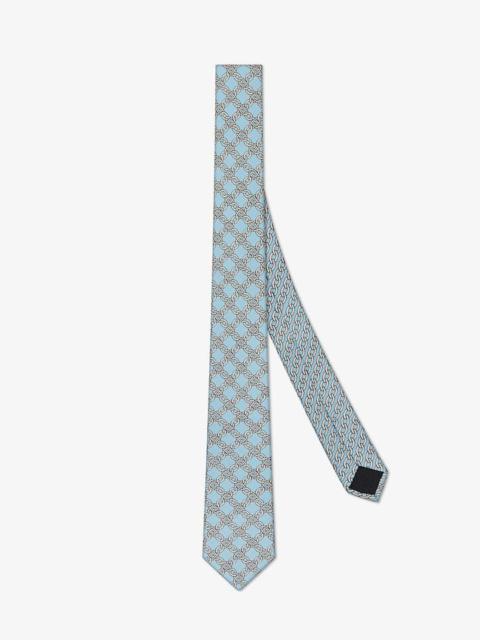 FENDI Light blue silk tie