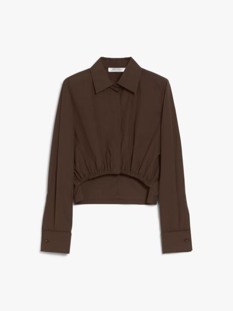 Max Mara ANGIO Cropped poplin shirt