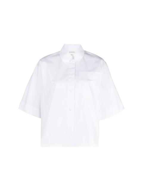 poplin short-sleeved shirt