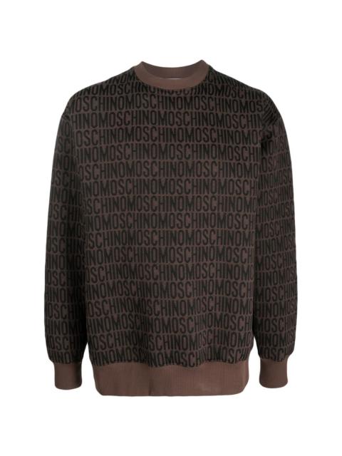 Moschino logo-print sweater