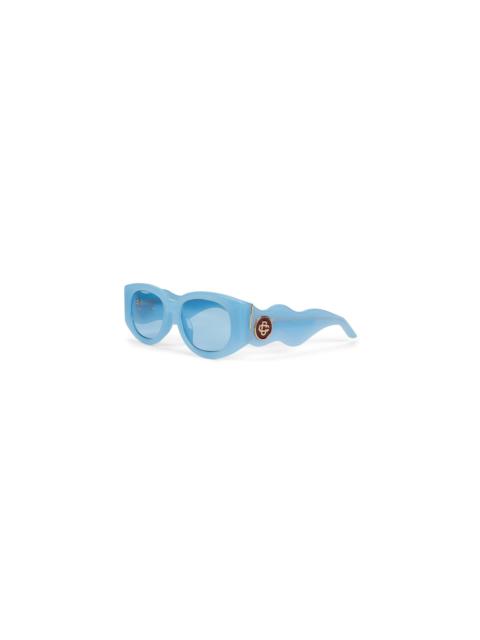 CASABLANCA Blue & Gold Memphis Sunglasses