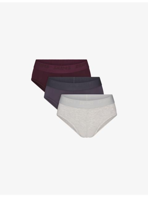 SKIMS SKIMS Stretch Pack of Three Modal-Jersey Briefs