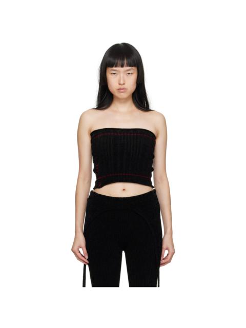 Black Patch Tube Top