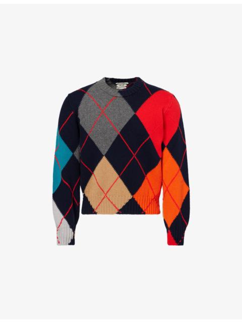 JW Anderson JW Anderson x Pringle of Scotland Crewneck Argyle Wool Jumper
