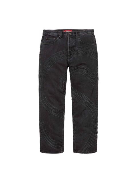 Supreme Supreme S Logo Loose Fit Jeans 'Black' SUP-SS24-054