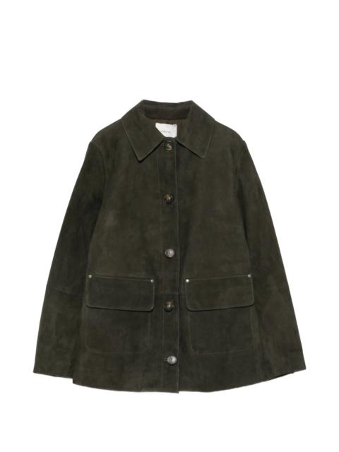 Vince Vince Button-up Suede Jacket