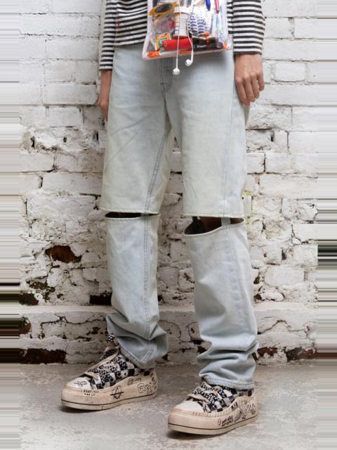 R13 Convertible Straight Jean - Dennis Blue | R13 Denim Official Site
