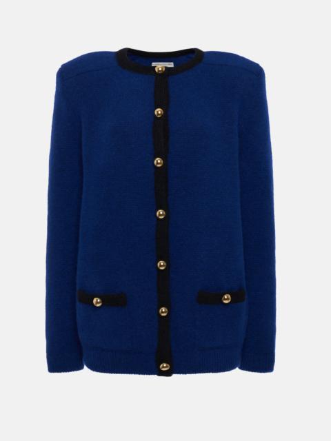 Alessandra Rich OVERSIZED ALPACA KNITTED CARDIGAN