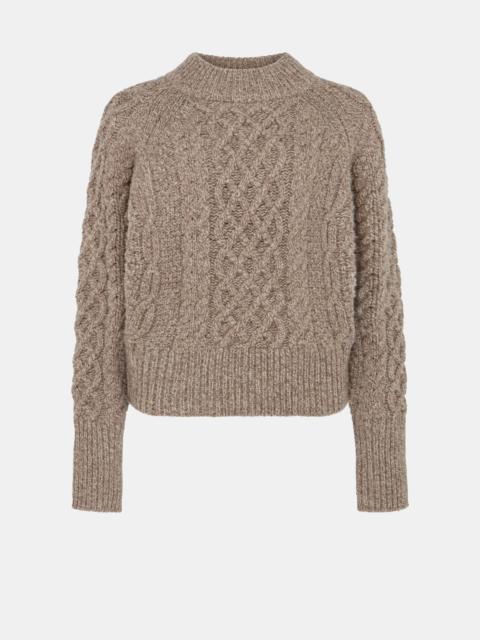 EMILIA WICKSTEAD Emory Knit In Beige Mouline Melange