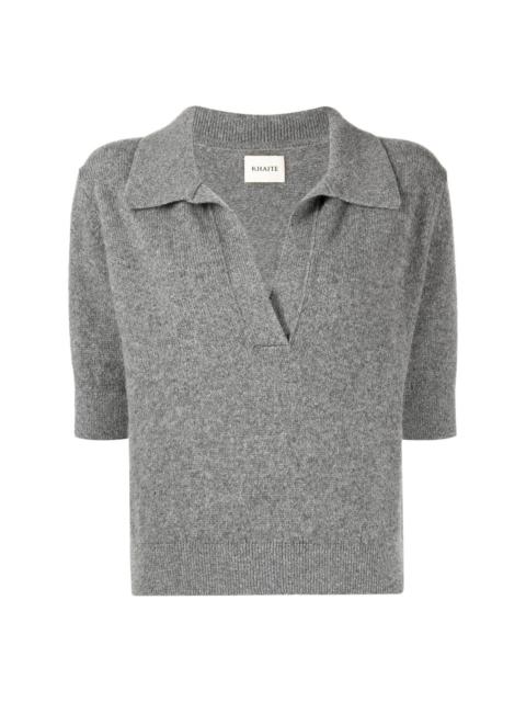 cashmere-blend knitted top