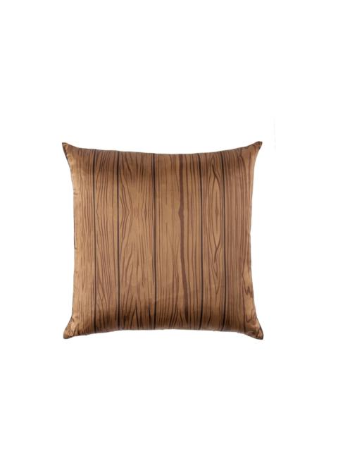 Tanner Fletcher Brown 70's Wood Paneling Cushion