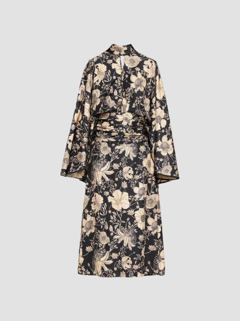 Johanna Ortiz Women's Silk Printed Maxi Dress - Ecru Black