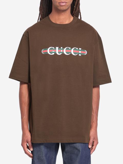GUCCI Printed cotton jersey T-shirt