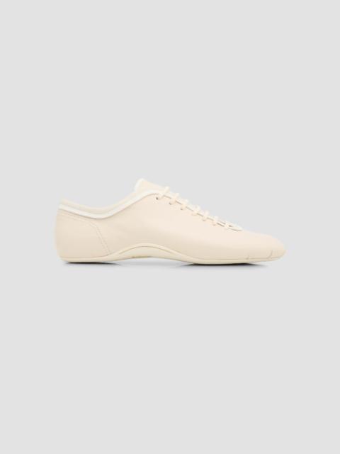 Dries Van Noten Women's Leather Ballerina Sneakers - Pearl
