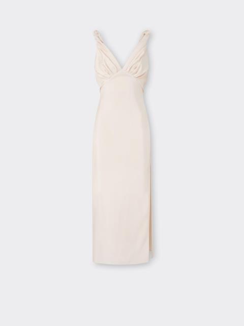 Ferrari Long Cupro Twill Dress