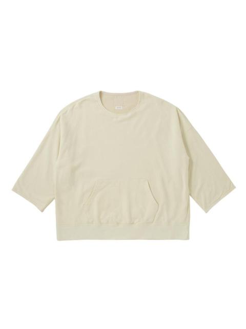 visvim BURROW DUAL SWEAT DMGD YELLOW